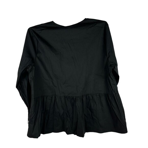 Soft Surroundings Women's Black Long Sleeve Blouse With Gold Buttons Size 1X - Picture 3 of 6